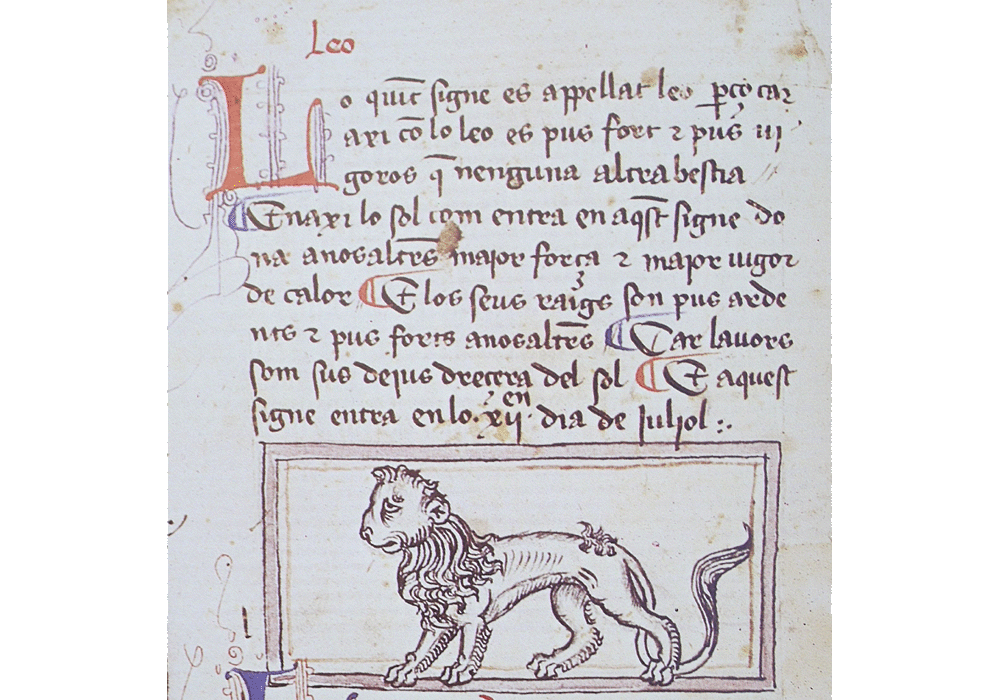 Breviari d'Amor-Ermengaud Beziers-Guillem Copons-Manuscript-Illuminated codex-facsimile book-Vicent García Editores-5 Leo.